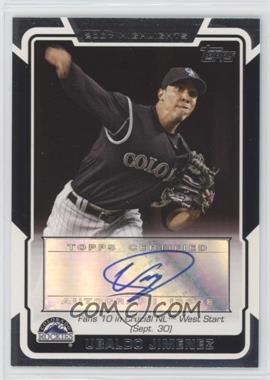 2008 Topps - Highlights Autographs #HA-UJ - Ubaldo Jimenez