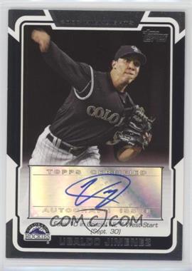 2008 Topps - Highlights Autographs #HA-UJ - Ubaldo Jimenez