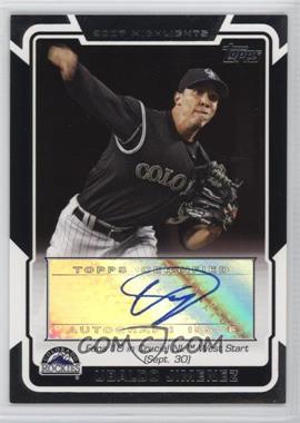 2008 Topps - Highlights Autographs #HA-UJ - Ubaldo Jimenez