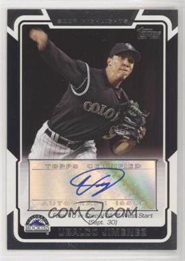 2008 Topps - Highlights Autographs #HA-UJ - Ubaldo Jimenez