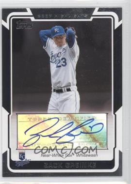 2008 Topps - Highlights Autographs #HA-ZG - Zack Greinke