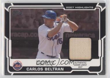 2008 Topps - Highlights Relics #HR-CB - Carlos Beltran