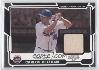 2008 Topps - Highlights Relics #HR-CB - Carlos Beltran