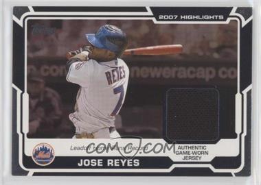 2008 Topps - Highlights Relics #HR-JR.1 - Jose Reyes (Leadoff Home Runs Record)