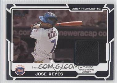 2008 Topps - Highlights Relics #HR-JR.1 - Jose Reyes (Leadoff Home Runs Record)