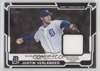 2008 Topps - Highlights Relics #HR-JV - Justin Verlander