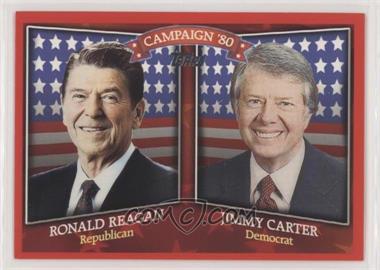 2008 Topps - Historical Campaign Match-Ups #HCM-1980 - Ronald Reagan, Jimmy Carter