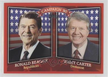 2008 Topps - Historical Campaign Match-Ups #HCM-1980 - Ronald Reagan, Jimmy Carter