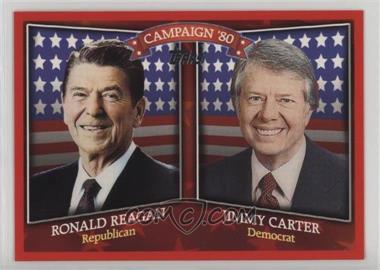 2008 Topps - Historical Campaign Match-Ups #HCM-1980 - Ronald Reagan, Jimmy Carter