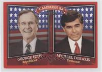 George Bush, Michael Dukakis [Good to VG‑EX]