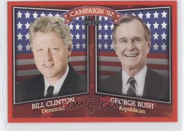 2008 Topps - Historical Campaign Match-Ups #HCM-1992 - Bill Clinton, George Bush