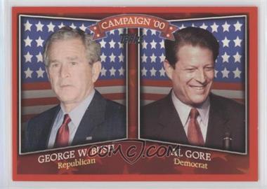 2008 Topps - Historical Campaign Match-Ups #HCM-2000 - George W. Bush, Al Gore