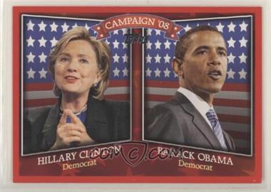 2008 Topps - Historical Campaign Match-Ups #HCM-2008D - Hillary Clinton, Barack Obama