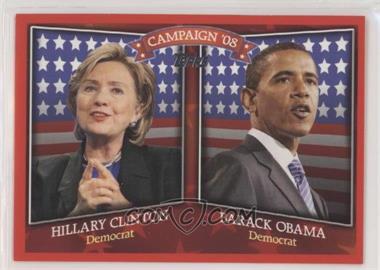 2008 Topps - Historical Campaign Match-Ups #HCM-2008D - Hillary Clinton, Barack Obama