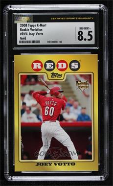 2008 Topps - Kmart Gold Rookie Variations #RV4 - Joey Votto [CSG 8.5 NM/Mint+]