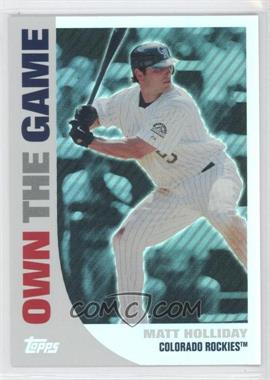 2008 Topps - Own the Game #OTG13 - Matt Holliday