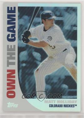 2008 Topps - Own the Game #OTG13 - Matt Holliday [EX to NM]