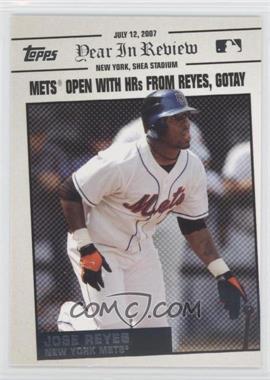 2008 Topps - Year in Review #YR102 - Jose Reyes