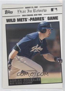 2008 Topps - Year in Review #YR143 - Adrian Gonzalez [Noted]