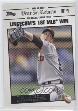 2008 Topps - Year in Review #YR41 - Tim Lincecum