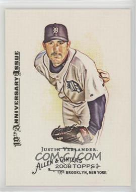 2008 Topps Allen & Ginter's - [Base] - 2015 Buyback 10th Anniversary Issue #165 - Justin Verlander