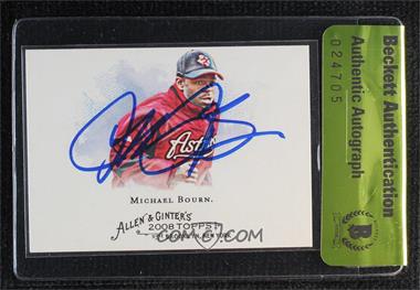 2008 Topps Allen & Ginter's - [Base] #310 - Michael Bourn [BAS Authentic]