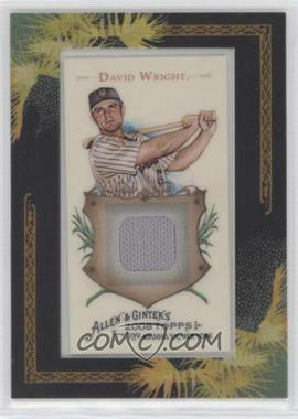 2008 Topps Allen & Ginter's - Framed Mini Relics #AGR-DW - David Wright [EX to NM]