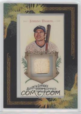 2008 Topps Allen & Ginter's - Framed Mini Relics #AGR-JDD - Johnny Damon