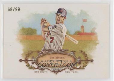 2008 Topps Allen & Ginter's - Rip Cards - Ripped #RC47 - Joe Mauer /99