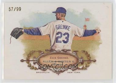 2008 Topps Allen & Ginter's - Rip Cards - Ripped #RC65 - Zack Greinke /99