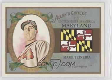 2008 Topps Allen & Ginter's - The United States of America #US20 - Mark Teixeira