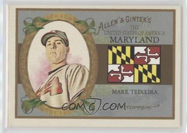 2008 Topps Allen & Ginter's - The United States of America #US20 - Mark Teixeira