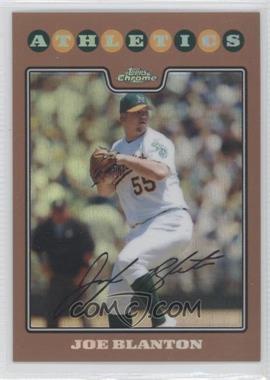 2008 Topps Chrome - [Base] - Copper Refractor #115 - Joe Blanton /599