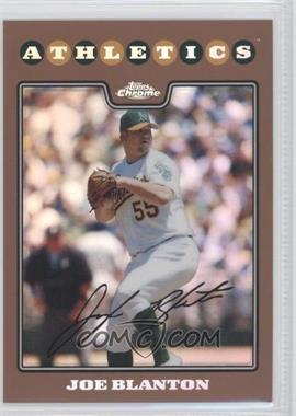 2008 Topps Chrome - [Base] - Copper Refractor #115 - Joe Blanton /599