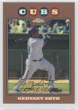 2008 Topps Chrome - [Base] - Copper Refractor #129 - Geovany Soto /599