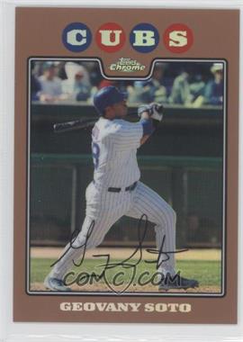 2008 Topps Chrome - [Base] - Copper Refractor #129 - Geovany Soto /599