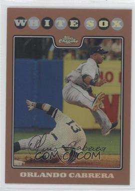 2008 Topps Chrome - [Base] - Copper Refractor #14 - Orlando Cabrera /599