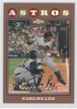 2008 Topps Chrome - [Base] - Copper Refractor #143 - Carlos Lee /599
