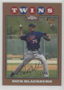 2008 Topps Chrome - [Base] - Copper Refractor #197 - Nick Blackburn /599