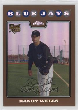 2008 Topps Chrome - [Base] - Copper Refractor #212 - Randy Wells /599