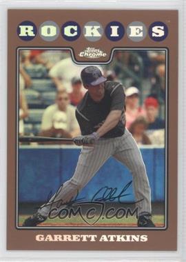 2008 Topps Chrome - [Base] - Copper Refractor #22 - Garrett Atkins /599