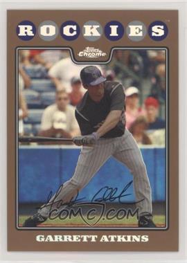 2008 Topps Chrome - [Base] - Copper Refractor #22 - Garrett Atkins /599