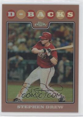 2008 Topps Chrome - [Base] - Copper Refractor #4 - Stephen Drew /599