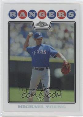 2008 Topps Chrome - [Base] - Refractor #166 - Michael Young