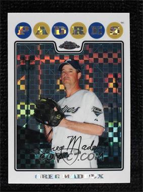 2008 Topps Chrome - [Base] - X-Fractor #163 - Greg Maddux