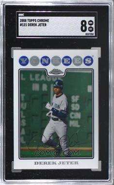 2008 Topps Chrome - [Base] #121 - Derek Jeter [SGC 8 NM/Mt]