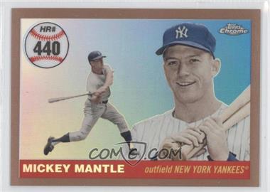 2008 Topps Chrome - Mickey Mantle Home Run History - Copper Refractor #MHRC440 - Mickey Mantle /100