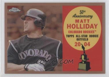 2008 Topps Chrome - Topps All-Rookie Team - Copper Refractor #ARC13 - Matt Holliday /100