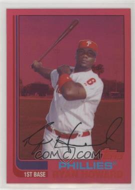 2008 Topps Chrome - Trading Card History - Red Refractor #TCHC21 - Ryan Howard /25