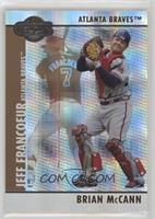 Brian McCann, Jeff Francoeur #/75